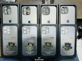 AG Glass Lens Case Sides Natural Titanium iphone Case